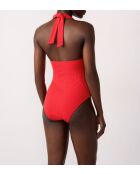 Zagararoter einteiliger Badeanzug ohne Rahmen ohne Schale