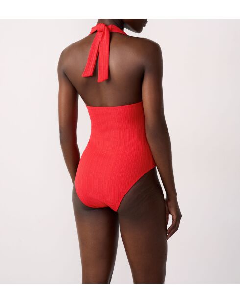 Zagararoter einteiliger Badeanzug ohne Rahmen ohne Schale
