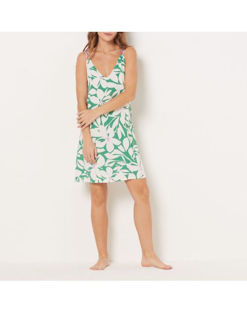 Nachtjapon van Vyns gedrukt op een groene achtergrond