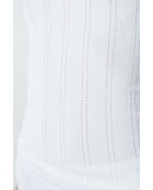 Camiseta blanca sin mangas Foz