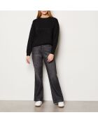 France zwarte trui met lovertjes