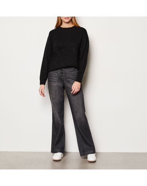 Pull France sequins noir