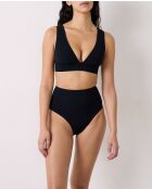 Black Sculpt Bikinihose mit hoher Taille