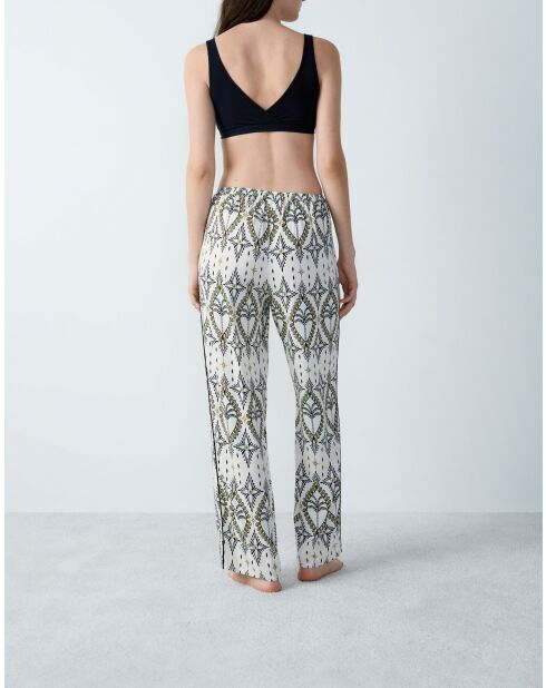 Nytro-broek gedrukt op ecru achtergrond