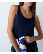 Marineblauwe tanktop Ganga van Marcel