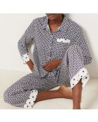 Florisches Perlenhemd