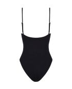Schwarzer einteiliger Badeanzug