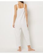 Weißer einteiliger Overall Gina