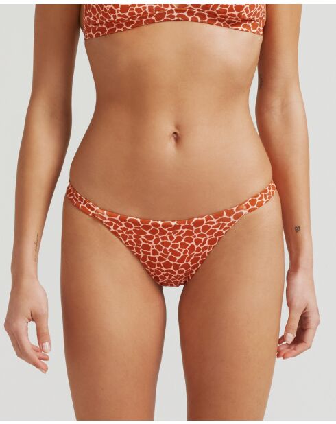 Bas de Bikini Girafe Terracotta