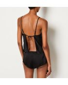 Set de regalo - Pijama de dos piezas Sissie negro