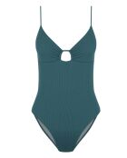Petrolgrüner einteiliger Badeanzug