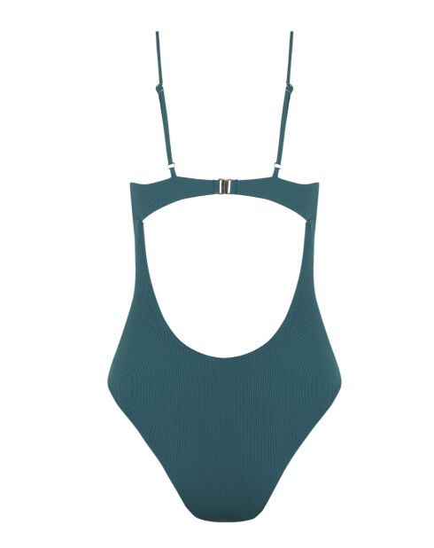 Petrolgrüner einteiliger Badeanzug