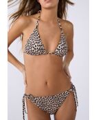 Reggiseno leopardato Palamos con stampa leopardata ecru senza scocca