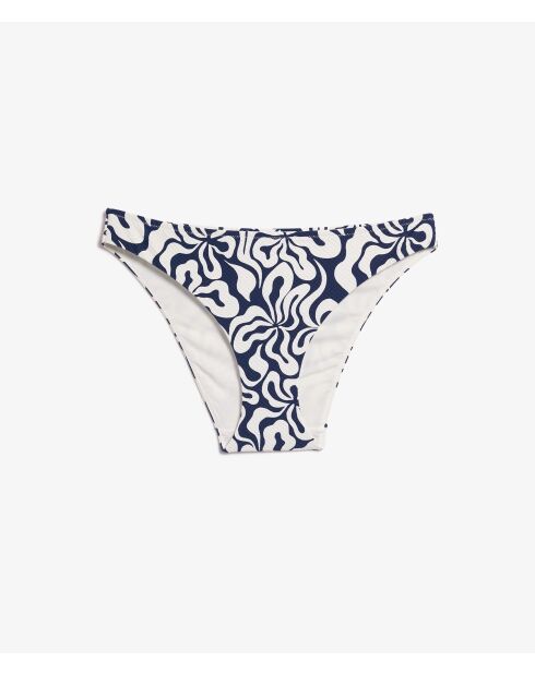 Hawaii Standard-Bikinihose mit marineblauem Aufdruck