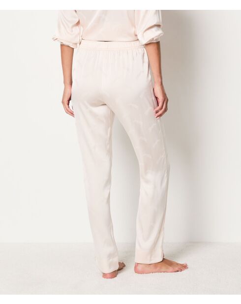 Tiger Jacquard linnen broek