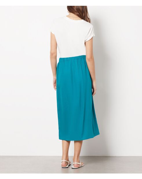 Jupe Vanessa bleu canard