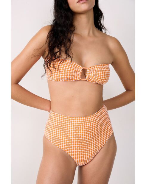 Bandeau-bh zonder beugel en met dunne schelp Nova oranje