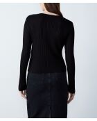 Gitta schwarze Strickjacke