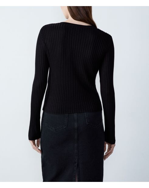 Gitta schwarze Strickjacke