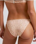 Arena witbruin bikinibroekje met print
