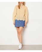 Sonnengelbes besticktes Teenagerhemd