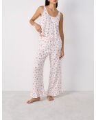 Pantacourt Carson imprimé fond rose