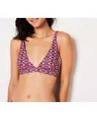 Mehrfarbiger Tzigane-Triangel-BH ohne Bügel und ohne Schale