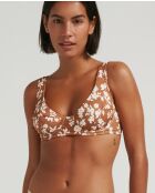 Haut de bikini balconnet Habanera marron