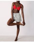 Adria b SPE korte broek met groene achtergrondprint