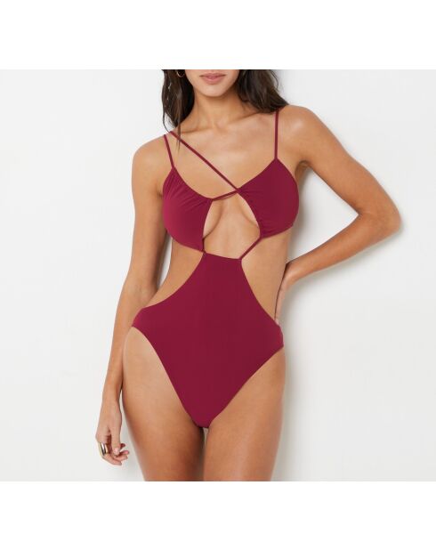 Costume da bagno intero senza cornice Teva granato bordeaux