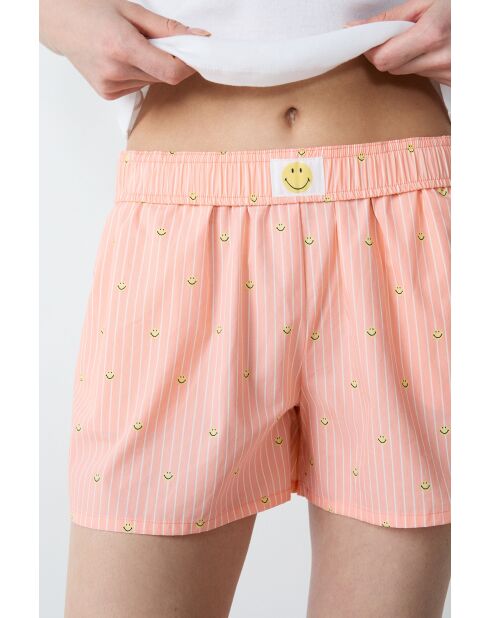 Oranje gestreepte korte broek van Vahe