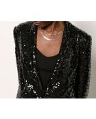 Zwart Fegha jack met lovertjes