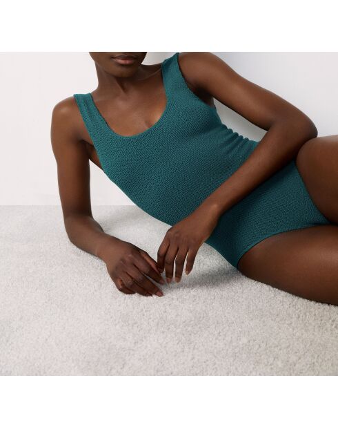 Traje de baño de 1 pieza sin marco sin concha verde