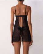 Camicia da notte nera Declaration Flock