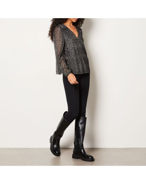 Zilverkleurig hemd Nino