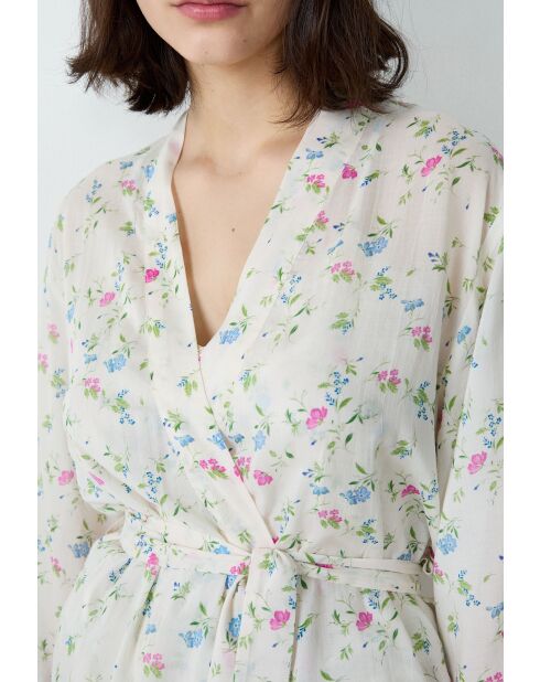 Bata estampada azul y verde de Prati