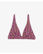 Mehrfarbiger Tzigane-Triangel-BH ohne Bügel und ohne Schale