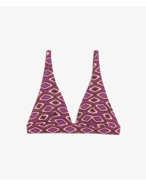 Mehrfarbiger Tzigane-Triangel-BH ohne Bügel und ohne Schale