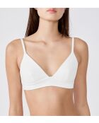 Reggiseno a triangolo bianco Begur senza ferretto e senza scocca