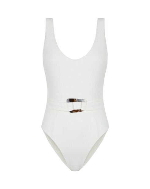 Maillot de bain 1 pièce écru