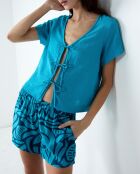 Blaues Hemd Erin Duck