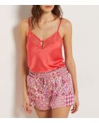 Blaugrüne bedruckte Shorts Delly