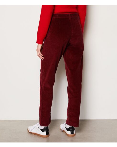 Enory bordeauxrode broek