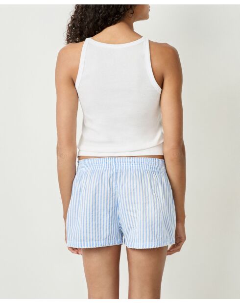 Blauwe tweedelige short van Celestin