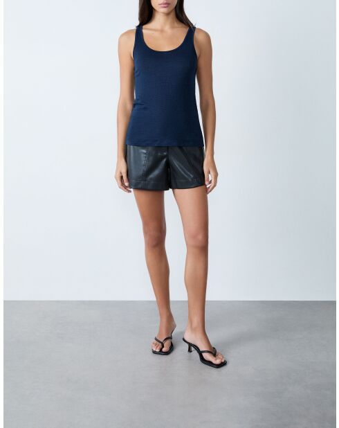 Marineblauwe tanktop Ganga van Marcel