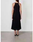 Vestido Tashou negro bordado