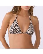 Reggiseno leopardato Palamos con stampa leopardata ecru senza scocca