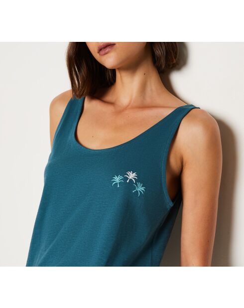 Debardeur Susan imprimé fond vert