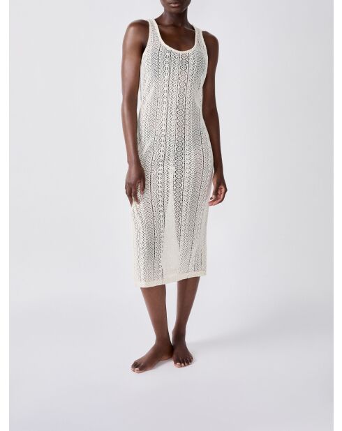 Langes Kleid Bacca b ecru