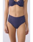 Braguitas de bikini de cintura alta con estampado azul y verde The Bombshell